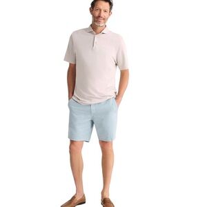 Johnnie-O Wilton Linen Blend Short Light Gray Size 33 New with Tags